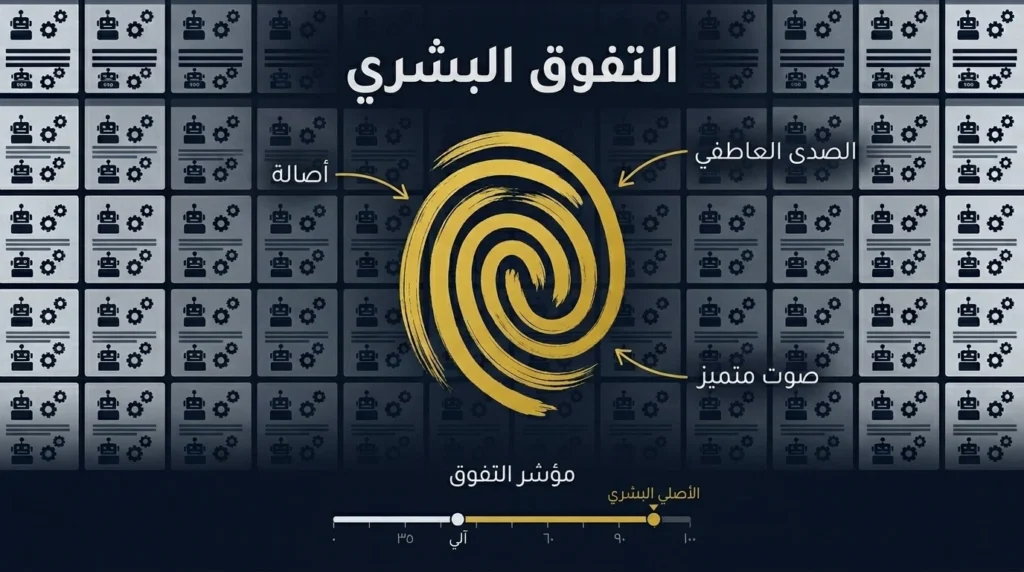 قيمة الإبداع البشري الأصيل كميزة تنافسية في عالم مليء بالمحتوى الآلي